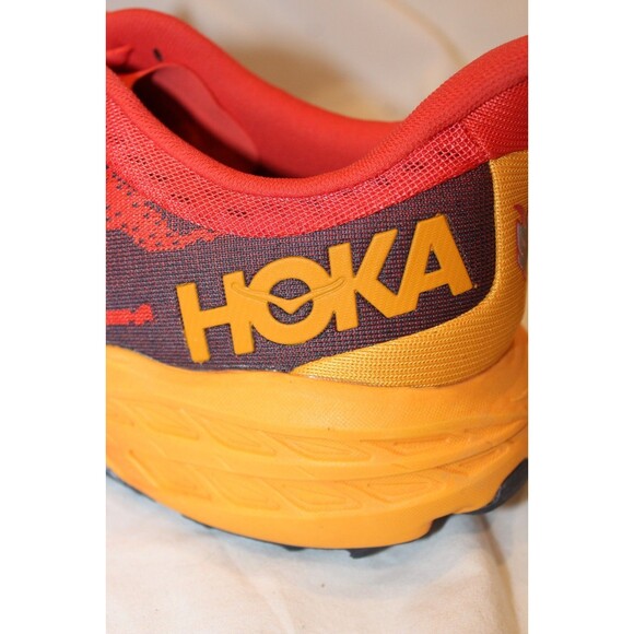 NEW Hoka One Men\'s Speedgoat 5 RUNNING SNEAKERS FIESTA RED SZ 14 main image 5